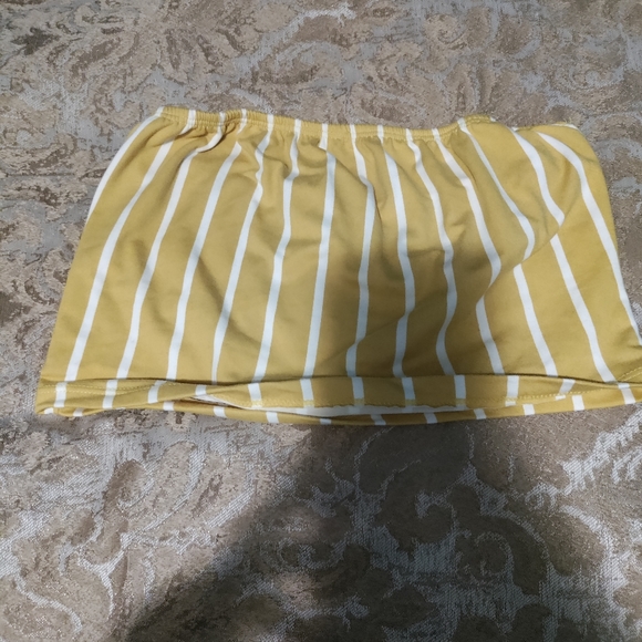 Asoph Plus Size Striped Tube Top and Flare Pants Set - Picture 5 of 11